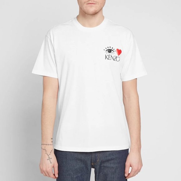 KENZO SMALL LOGO VALENTINE'S TEE SZ L - Picture 2 of 8